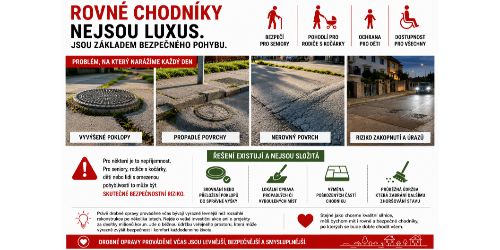 Rovné chodníky nejsou luxus