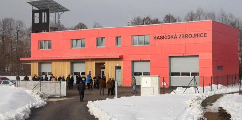 Hasičská zbrojnice v ulici Nad statkem